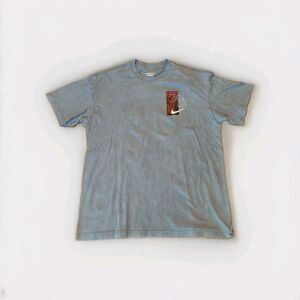 The Nike Tee Shirt Mens XL Gray Blue Graphic 72 Basketball Loose Fit Active